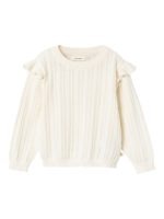 Lil' Atelier - Nmfnina Kam Ls Knit Lil - Coconut Milk