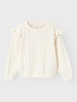 Lil' Atelier - Nmfnina Kam Ls Knit Lil - Coconut Milk