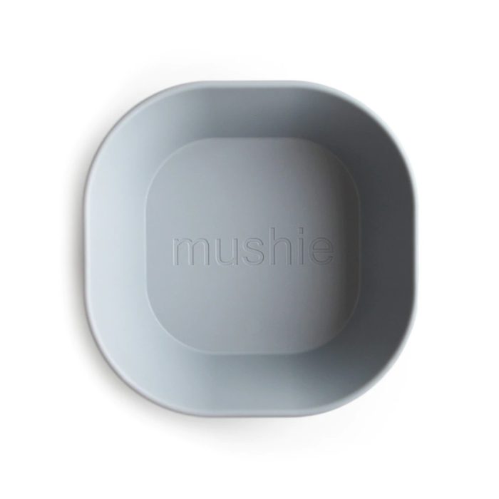 Mushie - Square Dinnerware Bowl - 2 Stuks - Cloud