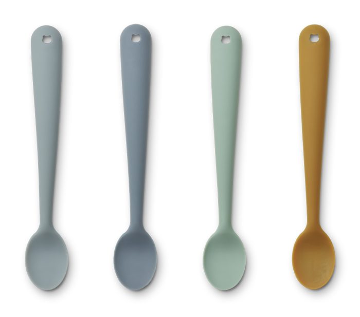 Liewood - Siv Feeding Spoon 4-pack - Blue Multi Mix