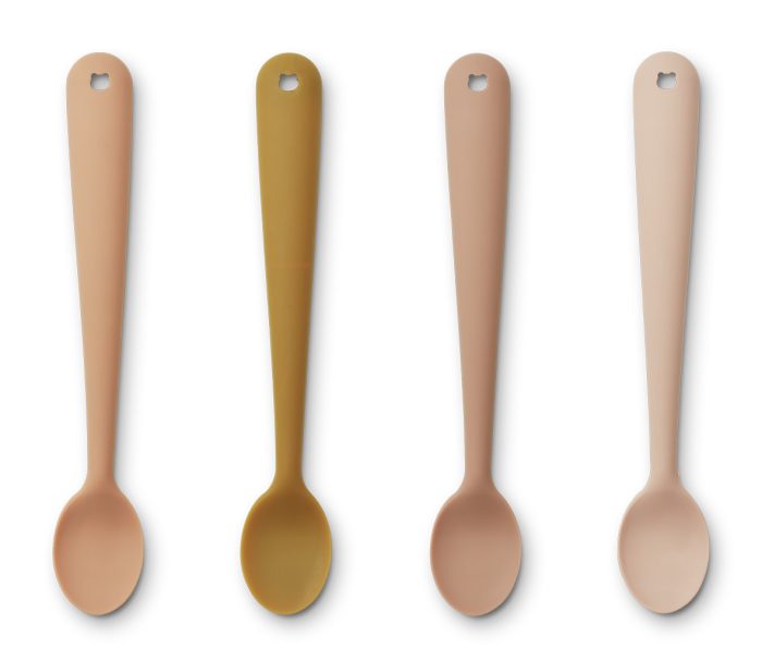 Liewood - Siv Feeding Spoon 4-pack - Tuscany Rose/Multi Mix