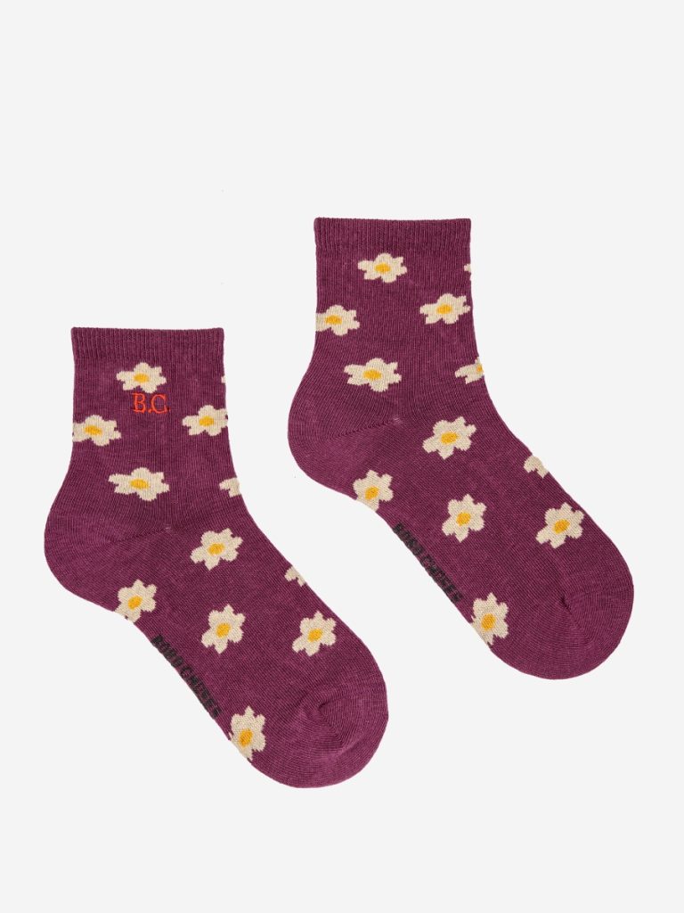 Bobo Choses - Little Flower Short Socks - Purple