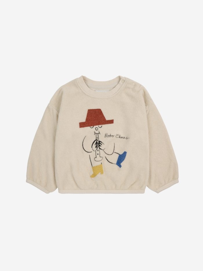 Bobo Choses - Baby Magic Flute Sweatshirt - White