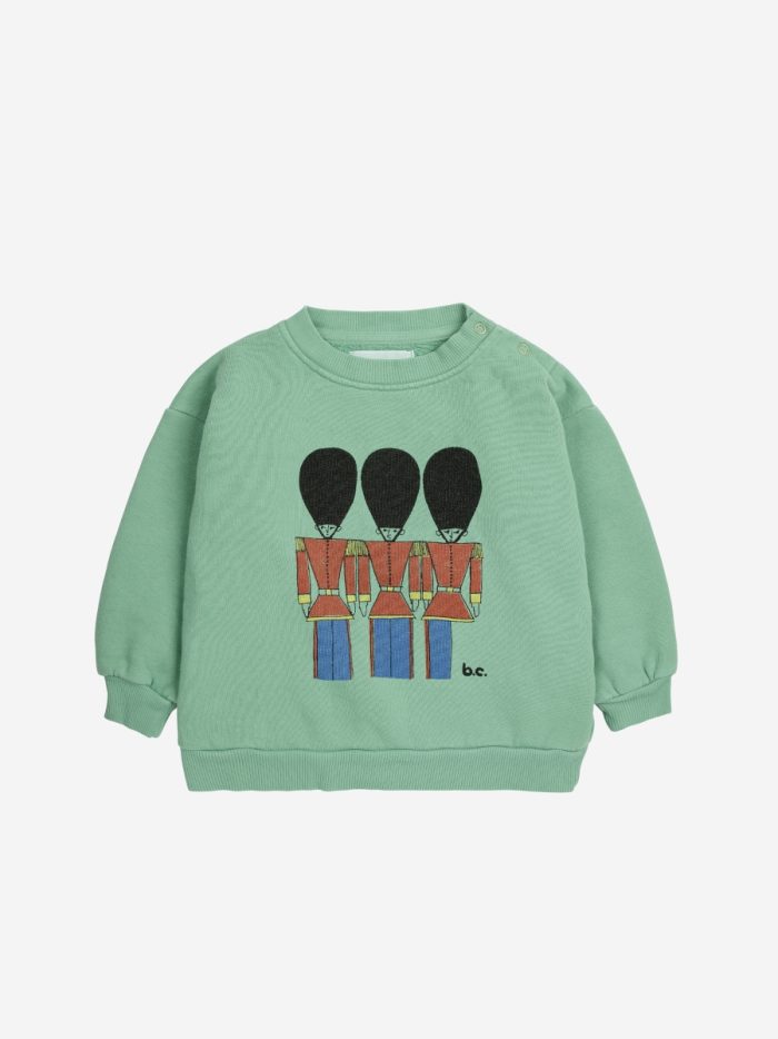 Bobo Choses - Baby Little Tin Soldiers Sweatshirt - Green