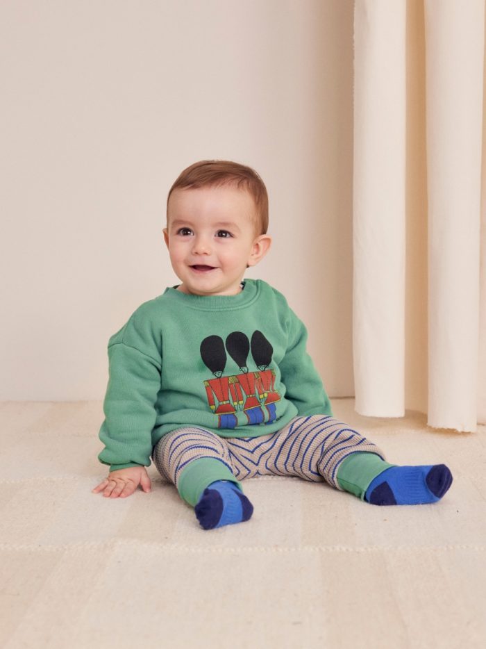 Bobo Choses - Baby Little Tin Soldiers Sweatshirt - Green