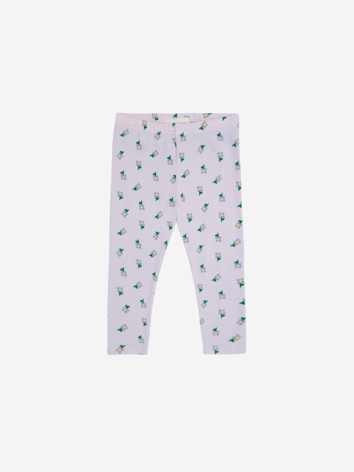 Bobo Choses - Baby Pansy Flower All Over Leggings - Lavender