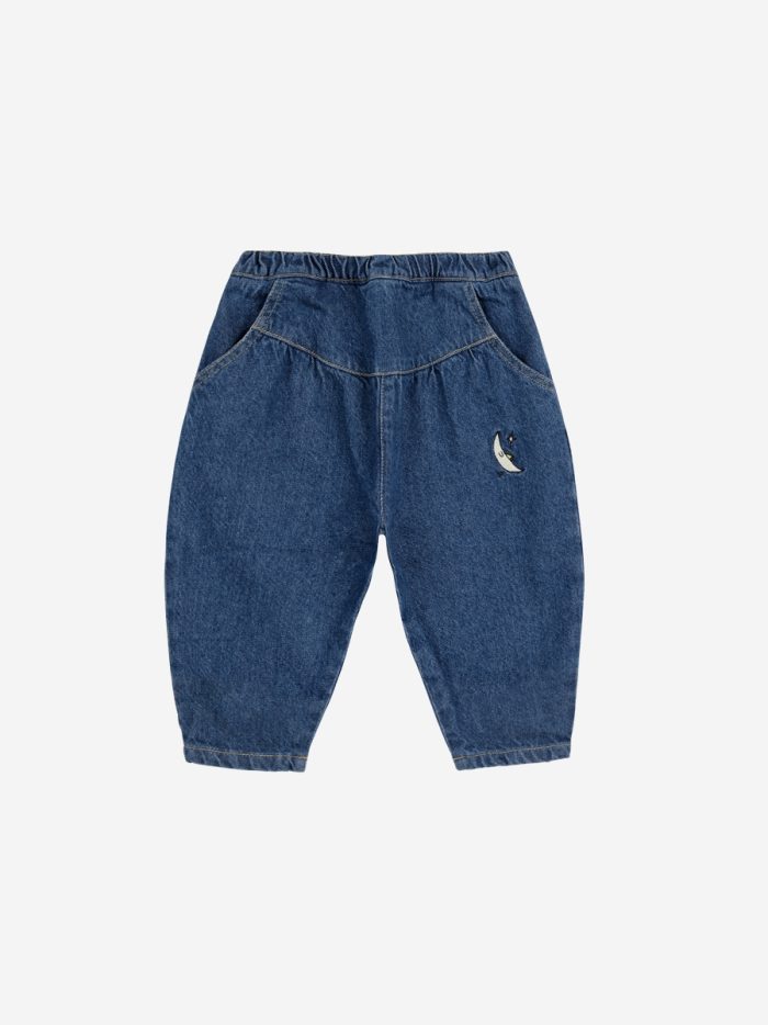 Bobo Choses - Baby Beneath The Moon Denim Baggy Pants - Navy Blue