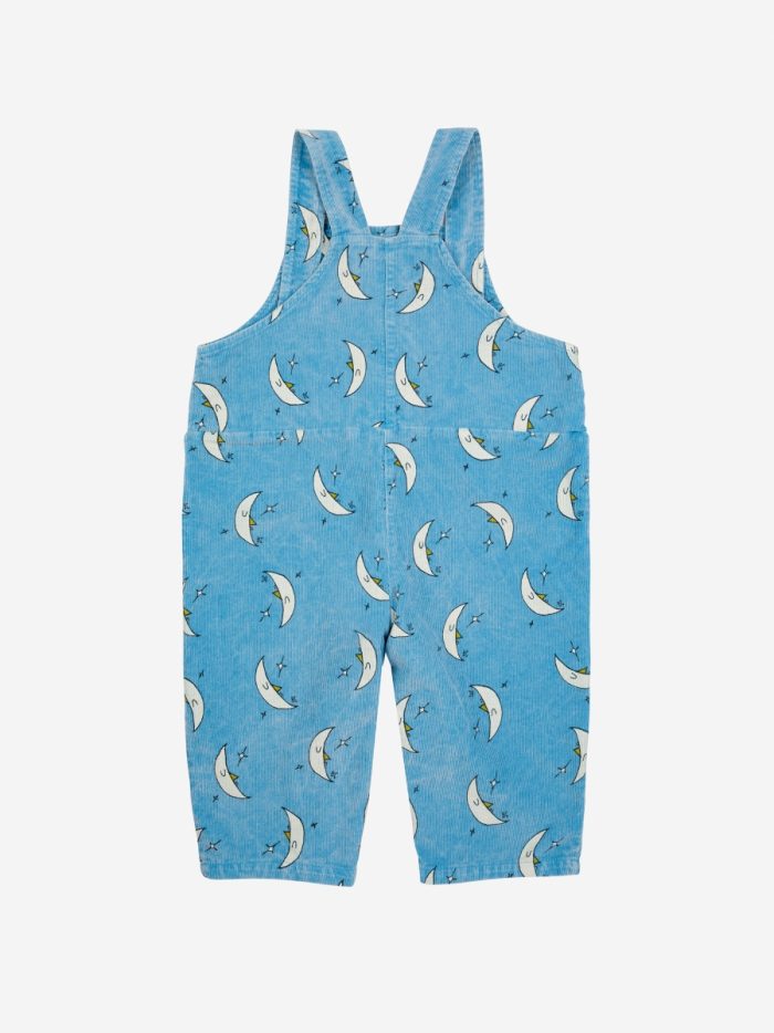 Bobo Choses - Baby Beneath The Moon Micro Corduroy Dungaree - Light Blue