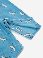 Bobo Choses - Baby Beneath The Moon Micro Corduroy Dungaree - Light Blue