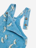 Bobo Choses - Baby Beneath The Moon Micro Corduroy Dungaree - Light Blue