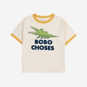 Bobo Choses - Talking Crocodile T-Shirt - White