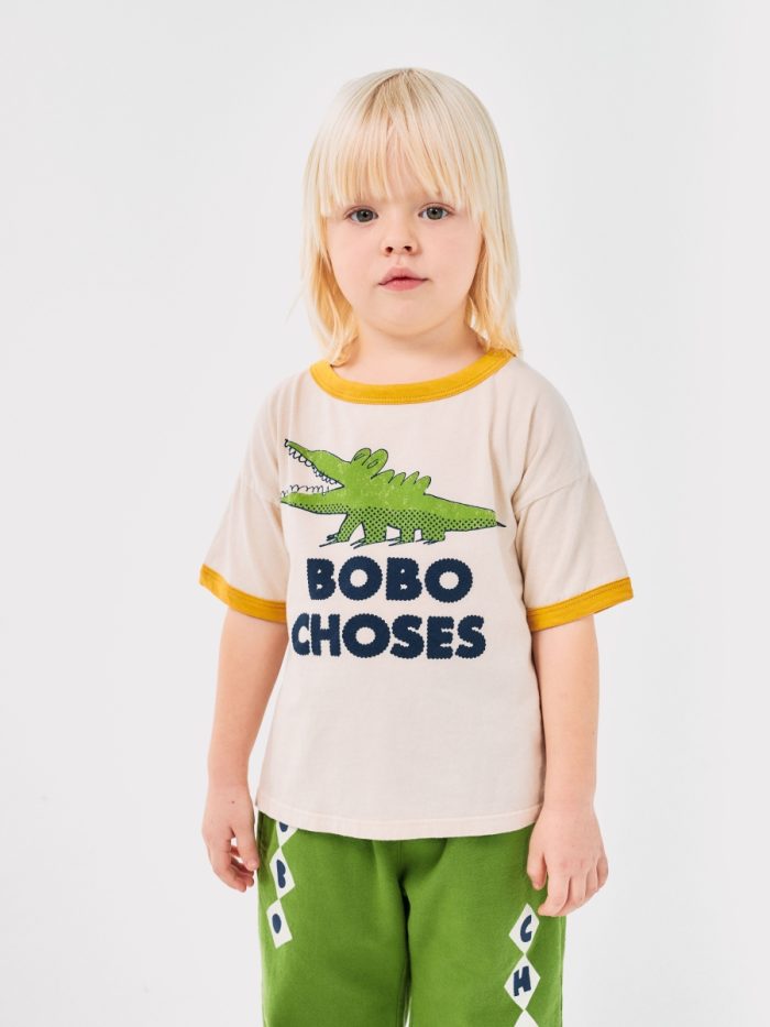 Bobo Choses - Talking Crocodile T-Shirt - White