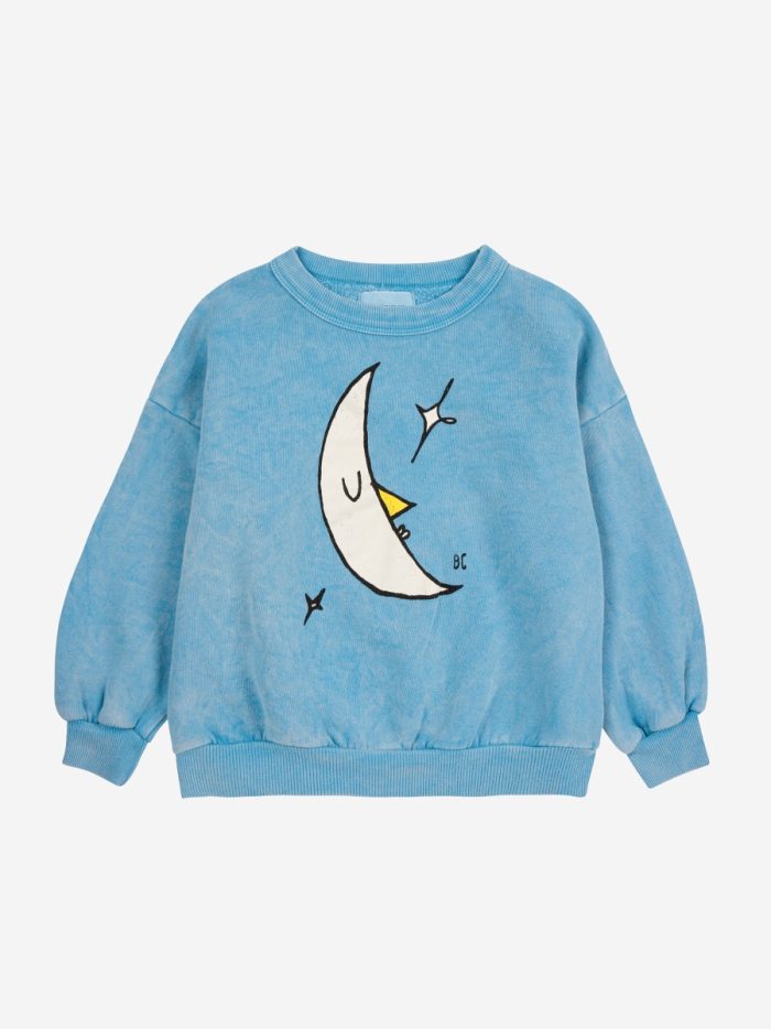 Bobo Choses - Beneath The Moon Sweatshirt - Light Blue