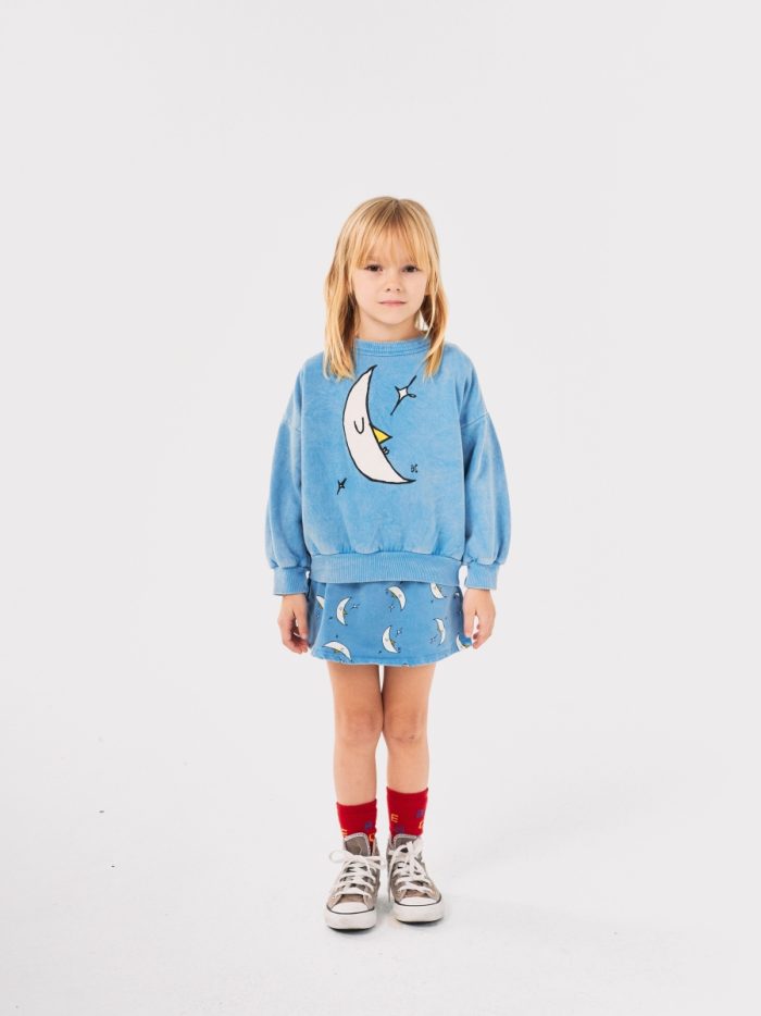 Bobo Choses - Beneath The Moon Sweatshirt - Light Blue