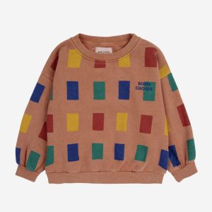 Bobo Choses - Color Game All Over Sweatshirt - Brown