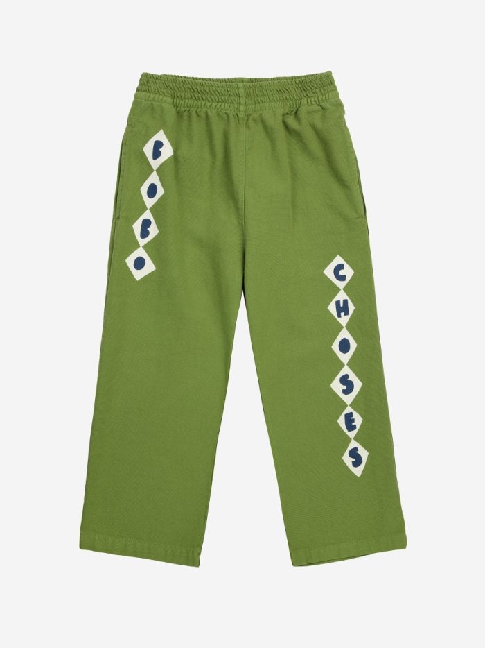 Bobo Choses - Bobo Choses Diamonds Straight Pants - Olive