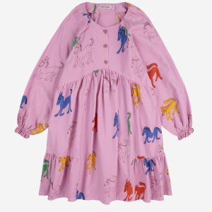 Bobo Choses - Wonder Horse All Over Woven Dress - Pink