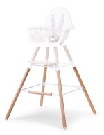 Childhome - Evolu Extra Set Lange Poten + Voetsteun - Hout - Naturel Wit