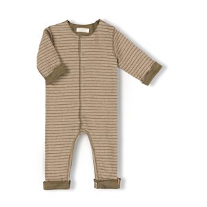 Nixnut - Born Onesie - Khaki Stripe