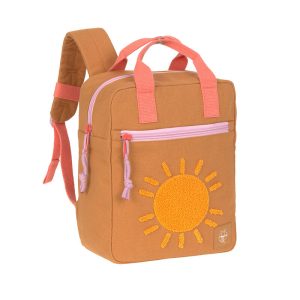 Lassig - Little One & Me Square Backpack Small GOTS - Caramel