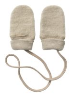 Name it - Nbfwmino Wool Bru Mittens Wo/Thumb - Pure Cashmere - One Size