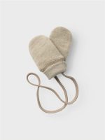 Name it - Nbfwmino Wool Bru Mittens Wo/Thumb - Pure Cashmere - One Size