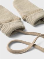 Name it - Nbfwmino Wool Bru Mittens Wo/Thumb - Pure Cashmere - One Size