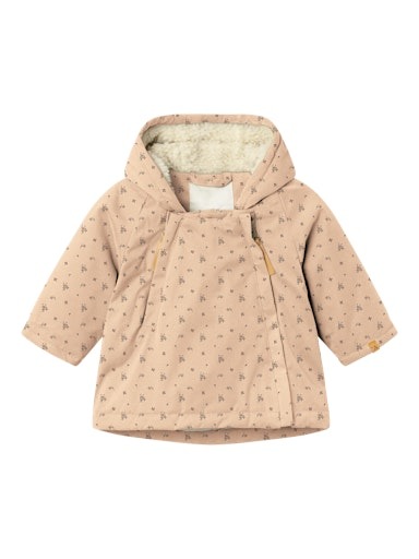 Lil' Atelier - Nbfgerda Padded Loose Jacket Aop Fo Lil - Rugby Tan Aop