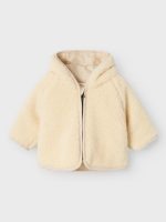 Lil' Atelier - Nbmnalo Loose Sherpa Jacket Lil - Sandshell