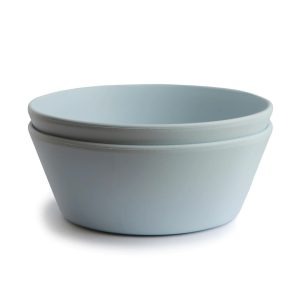 Mushie - Bowl Round 2 Stuks - Powder Blue