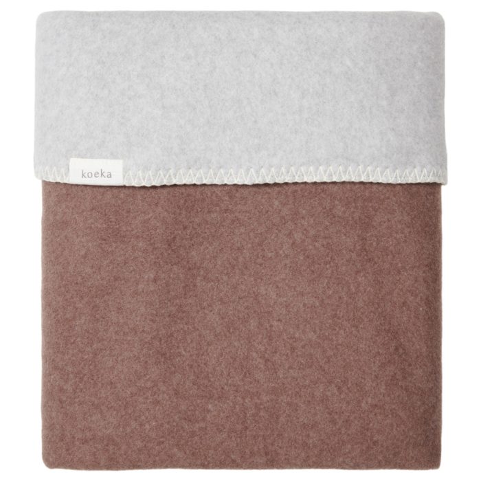 Koeka - Wiegdeken Reversible Denver - Soft Wood/Soft Grey