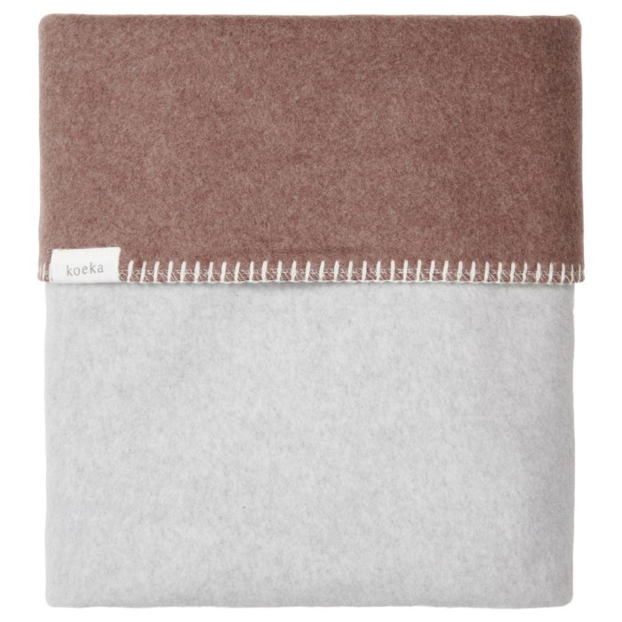 Koeka - Wiegdeken Reversible Denver - Soft Wood/Soft Grey