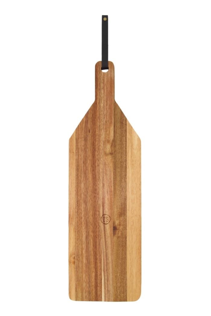 Zusss - Houten Serveerplank Lievelings - 18x60cm - Naturel