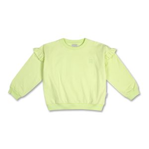 Petit Blush - Ruffle Sweater - Shadow Lime