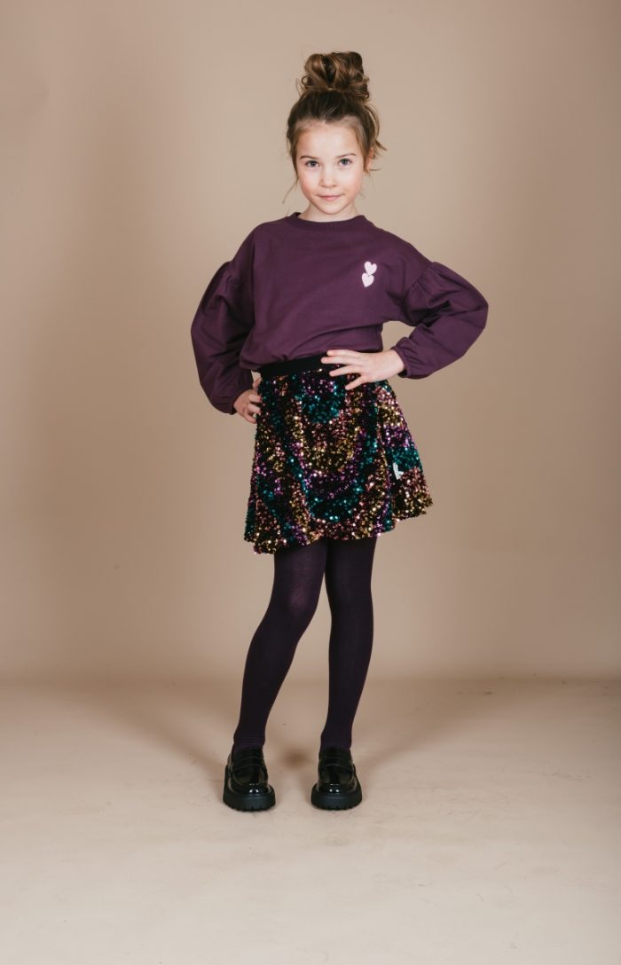 Petit Blush - Lily Ballon Sweater - Plum Perfect