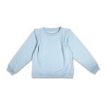 Petit Blush - Shoulder Detail Sweater - Clear Sky