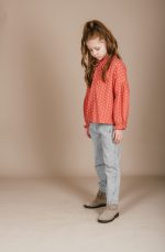 Petit Blush - Teddy Blouse - Marigold Flower AOP