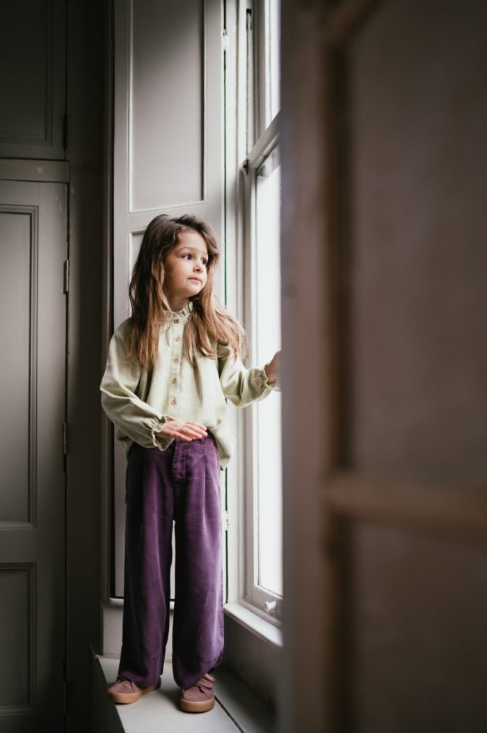 Petit Blush - Raglan Blouse - Salvia Green