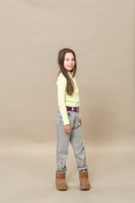 Petit Blush - Rib Turtle Neck - Shadow Lime