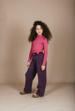 Petit Blush - Rib Turtle Neck - Red Violet