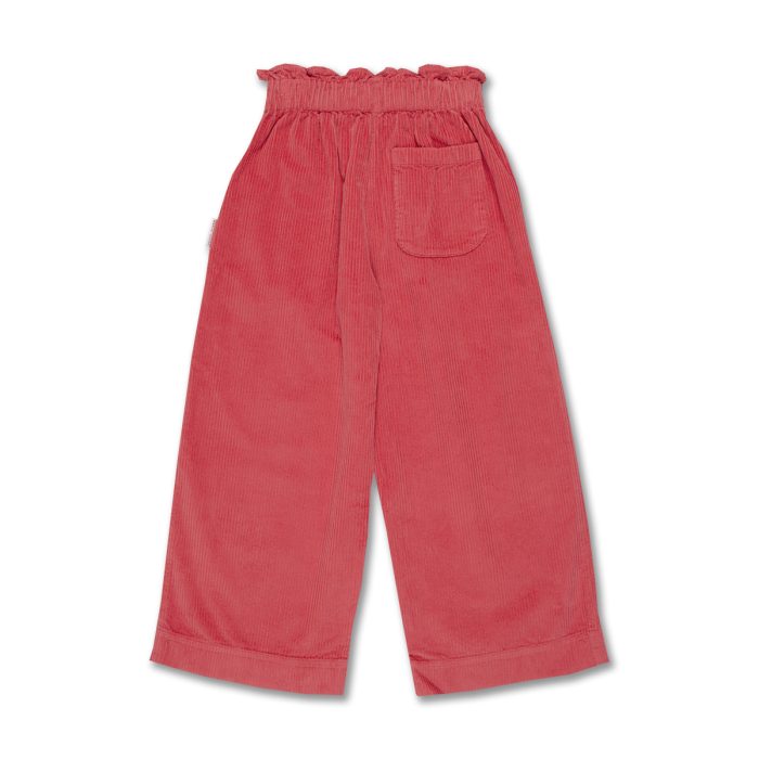 Petit Blush - Wide Ruffle Pants - Mineral Red