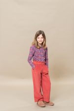 Petit Blush - Wide Ruffle Pants - Mineral Red