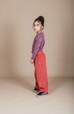 Petit Blush - Wide Ruffle Pants - Mineral Red