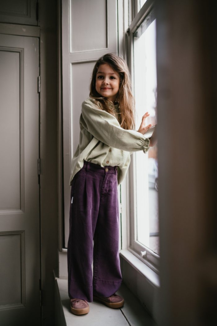 Petit Blush - Wide Leg Pants - Plum Perfect