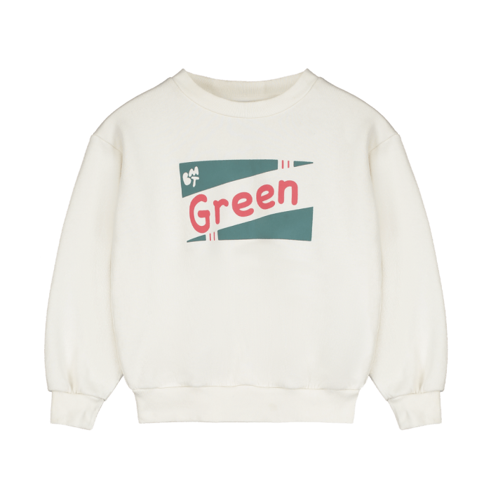 Bonmot - Sweatshirt Green School Flag - Fog