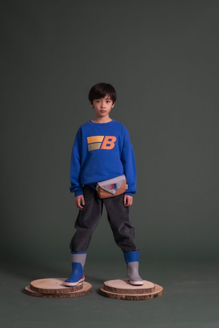 Bonmot - Sweatshirt B Print - Fresh Blue