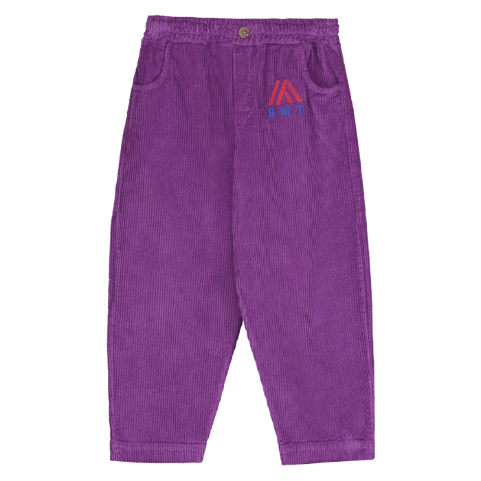 Bonmot - Corduroy Elastic Waist Pant - Magenta