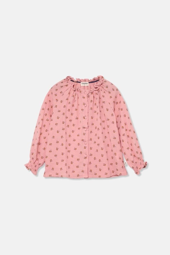 My Little Cozmo - Organic Liberty Blouse - Pink