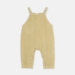 My Little Cozmo - Organic Corduroy Baby Overalls - Soft Green