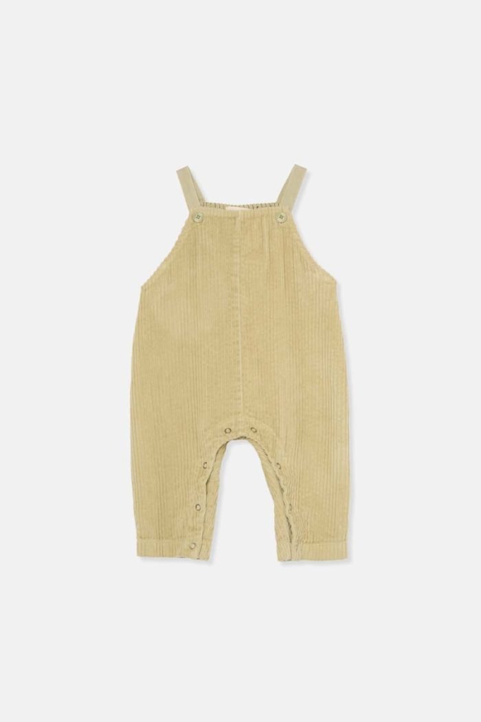 My Little Cozmo - Organic Corduroy Baby Overalls - Soft Green